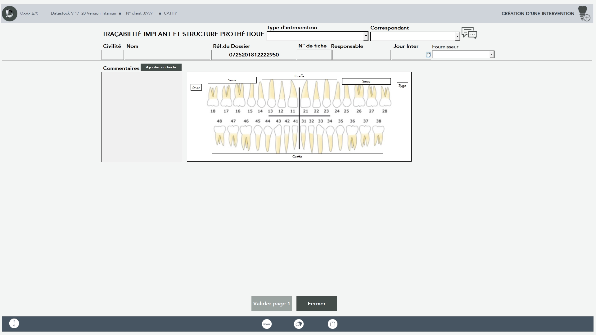 Logiciel de gestion de stock Datastock Titanium : interface traçabilité.