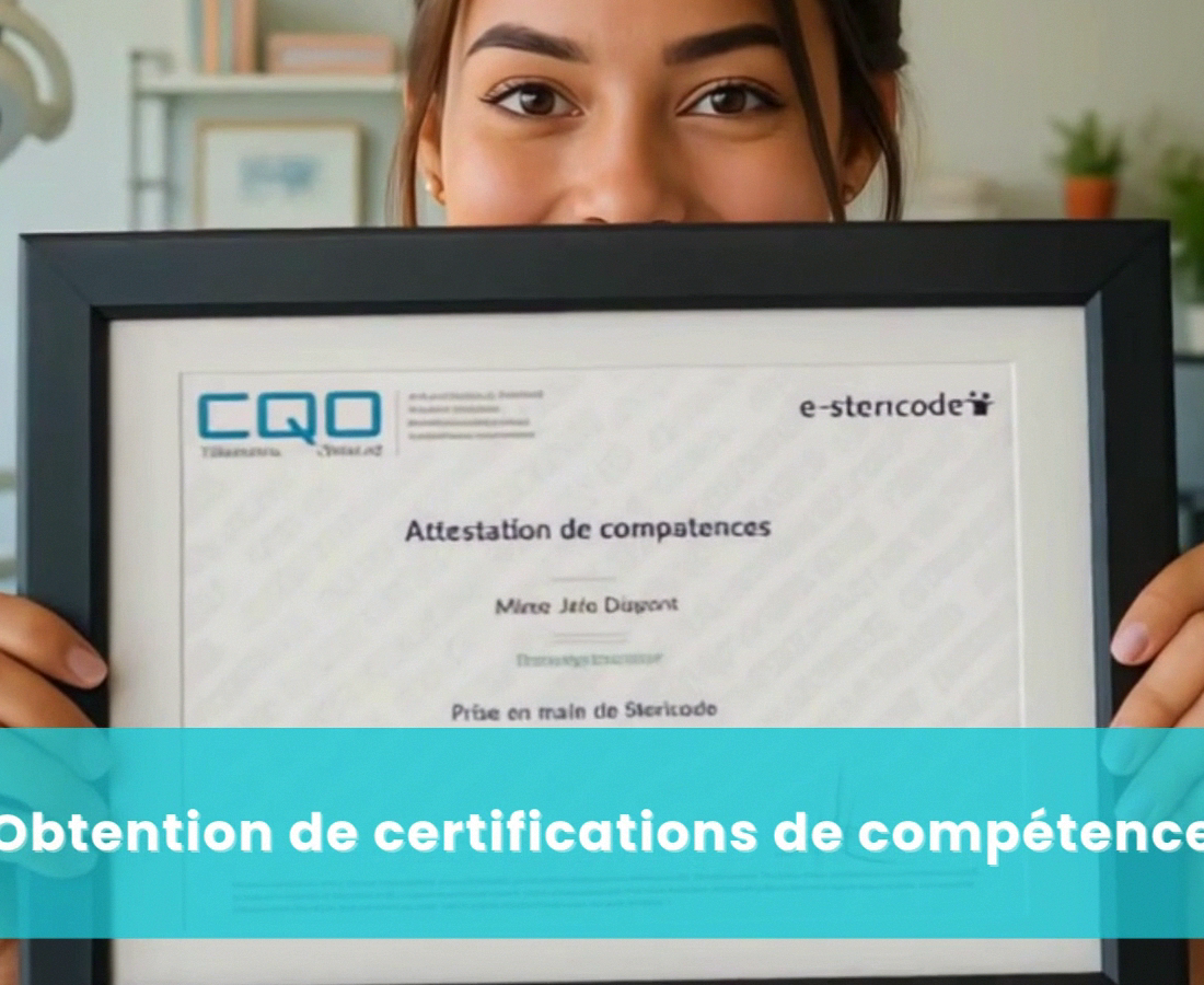 Obtention d'un certificat de compétences après validation de la formation