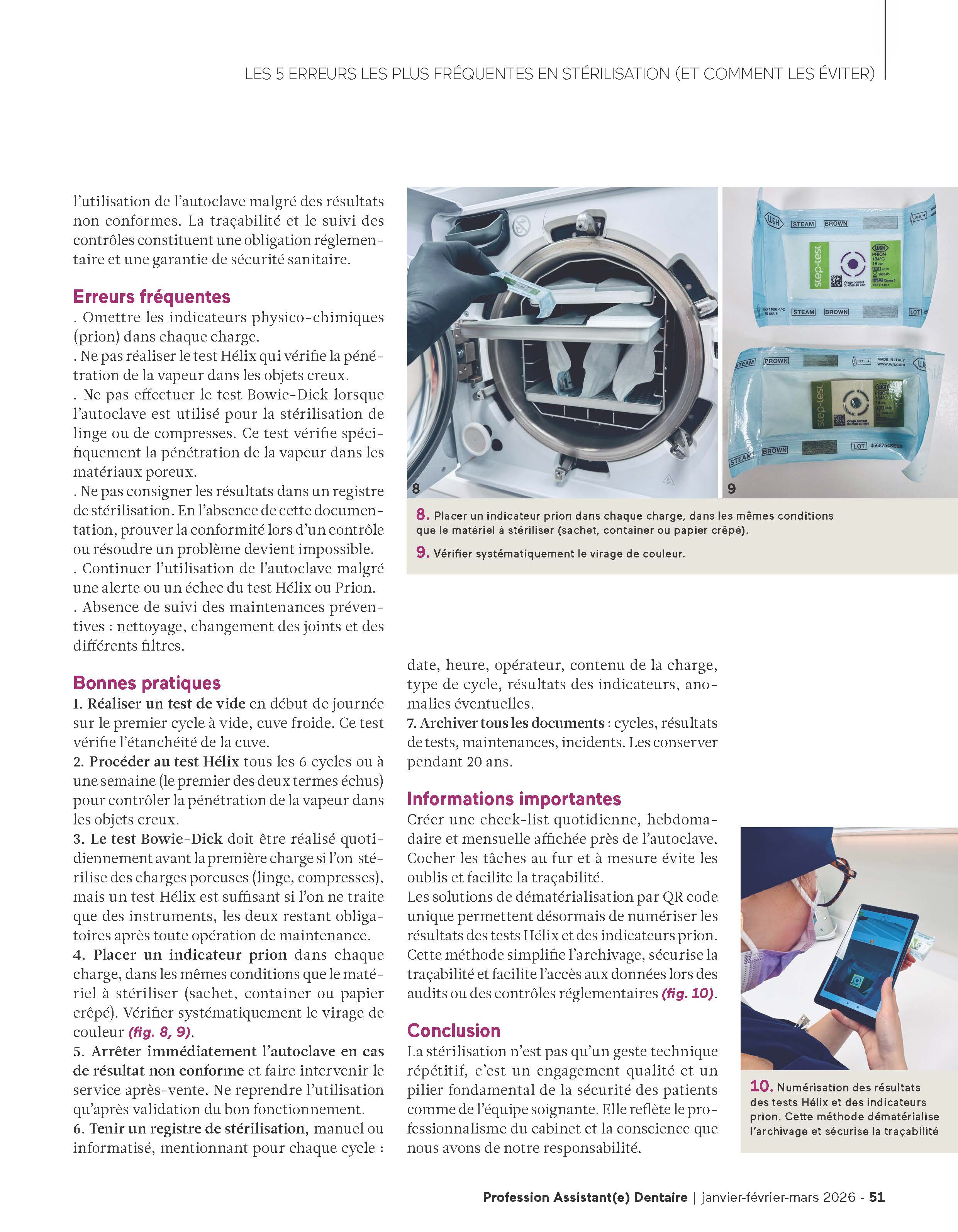 LES 5 ERREURS les plus fréquentes en stérilisation et comment les éviter